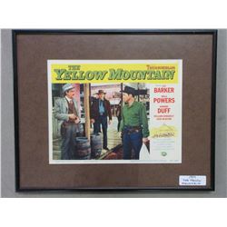 Original Movie Poster- "The Yellow Mountain"- Frame 20" X 16"- 1959