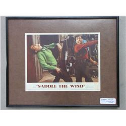 Original Movie Poster- "Saddle The Wind"- Frame 20" X 16"- 1957