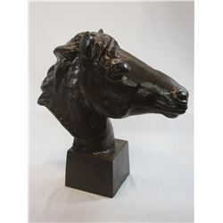 Cast Iron Horse Head- Base 8" X 8" X 23"H