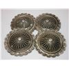 Image 1 : 4 Unmarked Stamped Scalloped Conchos- 2.25"