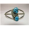 Image 2 : Marked Sterling and Turquoise Bracelet