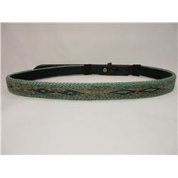 Deer Lodge Prison Hitched Horsehair Belt- 4 Colors- 37.5" X 1"