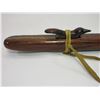 Image 3 : Unmarked Mark Barfoot Cedar and Turquoise Flute- Grizzly Track Burnt in Flute- 23"