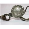 Image 2 : Marked Lopez Silver Overlaid Bit- Mark Partially Covered by Concho- Martinez Cheek Mexican Port With