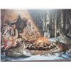 Image 2 : Signed Russ Docken Native Print- 89/750- Certificate of Authenticity- 35" X 29"