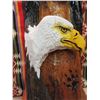 Image 4 : Carved Indian and Eagle Wall Hanging With Stand- 38" X 12"