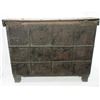 Image 5 : Primitive Wood and Metal Wedding Trunk- 42"W X 32"H X 16"D