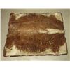 Image 2 : Old Double Matted Cowhide Rug- 72"L X 59"W- Minor Damage on Matting