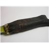 Image 5 : Unmarked Jim Webb Knife 4" Notched Blade- 8" Antelope Horn Handle