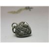 Image 3 : Marked OTO .925 Necklace With Pendant 10.5"- Turquoise