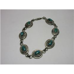Unmarked Turquoise Bracelet- 8"