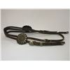 Image 1 : Old Ear Headstall- Hardware Marked Mexico-Diablo Sterling 214 and L Doyle- 2 Large 3.25" Metal Longh
