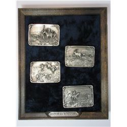 Siskiyou Buckle Co Charlie Russell Reproduction Belt Buckles- Each Buckle is Numbered With A Corresp