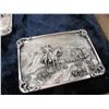 Image 2 : Siskiyou Buckle Co Charlie Russell Reproduction Belt Buckles- Each Buckle is Numbered With A Corresp