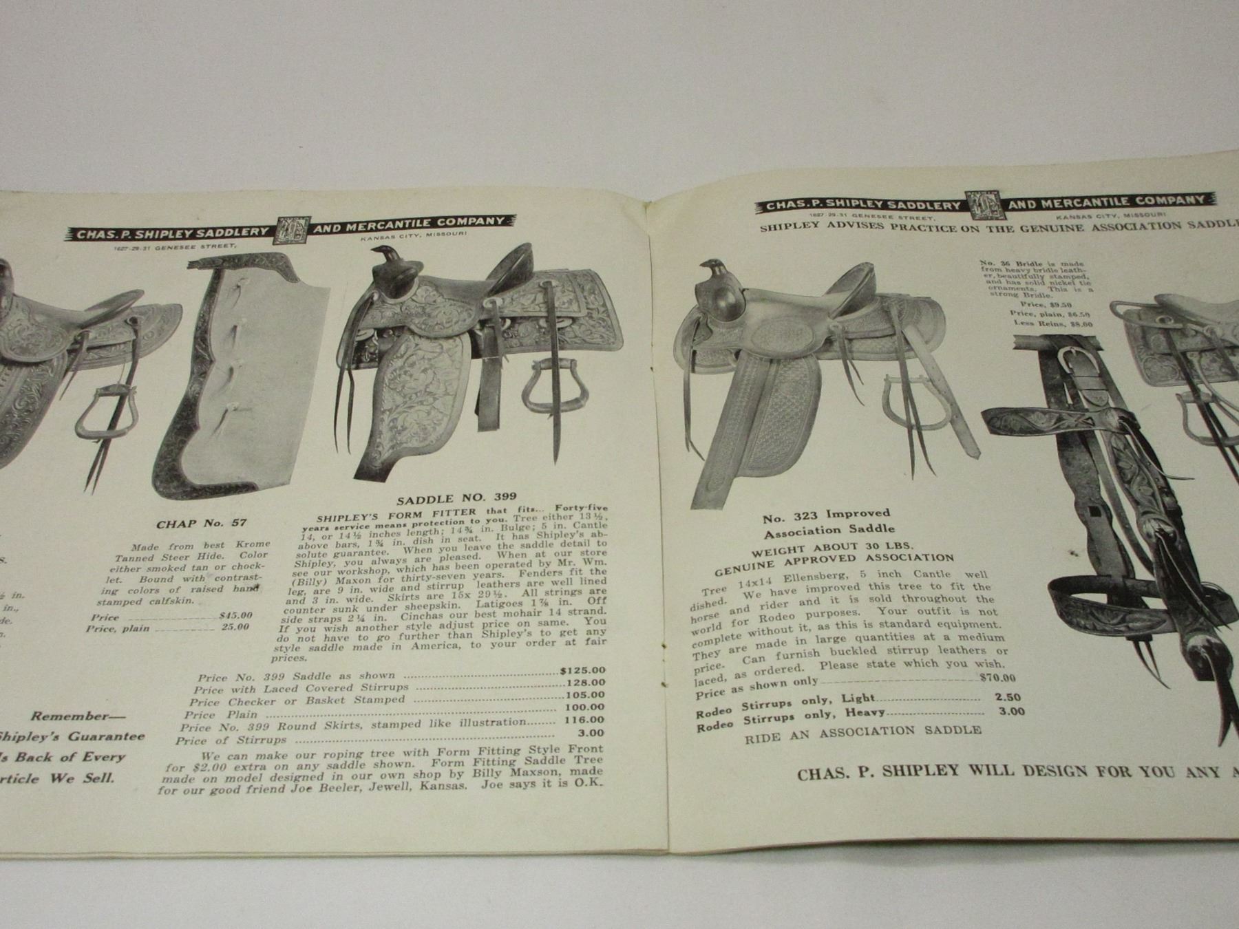 Chas P Shipley Saddlery & Mercantile Co Original Catalog 1932 25