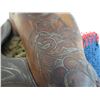 Image 3 : Unmarked Padded Seat Saddle- 14" Seat- Tooled- Good User