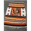 Image 3 : Mexican Style Rug- Fringed- 79" X 45"