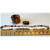 Image 1 : GR OF 3, SLAVE BRACELET, AMBER BROACH, GEM STONE CHAIN