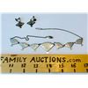 Image 2 : STERLING SILVER NECKLACE AND EARRINGS SET