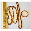 Image 1 : GR OF 3, AMBER LOOK NECKLACES & BANGLE