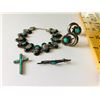 Image 1 : GR OF 4, BRACELET, EARRINGS, PIN & CROSS