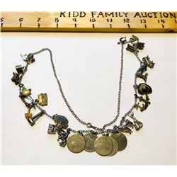 STERLING CHARM NECKLACE