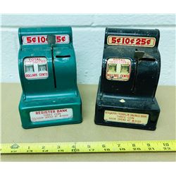 GR OF 2, MARX / LINMAR TIN CASH REGISTERS BANKS