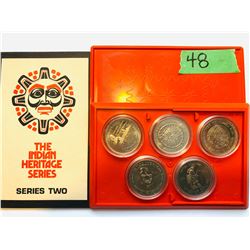 THE INDIAN HERITAGE SERIES TWO COIN SET