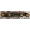 Image 1 : BRASS SLEIGH BELLS ON LEATHER STRAP