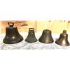 Image 1 : GR OF 4, BRASS & CAST BELLS.