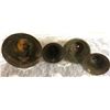 Image 3 : GR OF 4, BRASS & CAST BELLS.