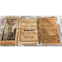 GR OF 3, ANTIQUE PUBLICATIONS