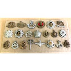 GR OF 21 BRITISH MILITARY BADGES