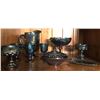 Image 1 : QTY OF BLUE IRIDESCENT INDIANA CARNIVAL GLASS