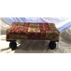 Image 1 : ANTIQUE FOOTSTOOL WITH UNIQUE BALL FEET