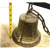 Image 2 : BRASS 'CHOW BELL' ON WROUGHT IRON BRACKET