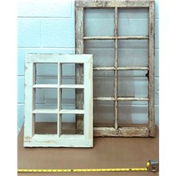 GR OF 2, ANTIQUE WINDOWS