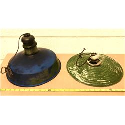 GR OF 2, VINTAGE HANGING LAMPS
