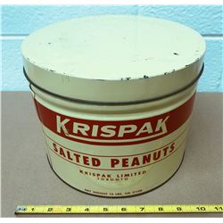 KRISPAK SALTED PEANUTS TIN