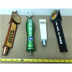 GR OF 4, VINTAGE BEER TAPS