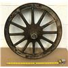 Image 1 : WOOD SPOKE WAGON WHEEL