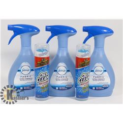 LOT OF 3 NEW FEBREZE AND 2 NEW OXYCLEAN.