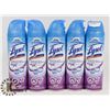 Image 1 : LOT OF 5 LYSOL DISINFECTANT SPRAY.