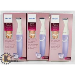 LOT OF 3 NEW  PHILIPS WOMEN'S TRIMMER.