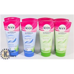 LOT OF 8 NEW ASSORTED HAIR REMOVAL CREAM.