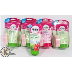 LOT OF 5 NEW HAIR REMOVAL PRODUCT.