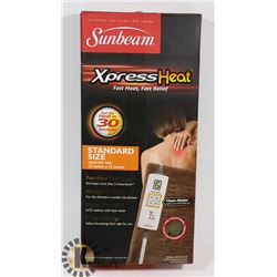NEW SUNBEAM HEATING PAD FOR RELIEF.