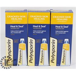 LOT OF 3 NEW POLYSPORIN CRACKED HEALING OINTMENT
