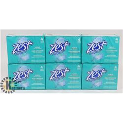 LOT OF 6 NEW ZEST AQUA BAR SOAP