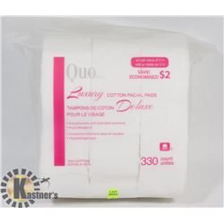 QUO 100% COTTON FACIAL PADS (330 COUNT)